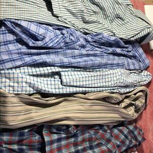MENS button down short sleeve shirts (13) XXL